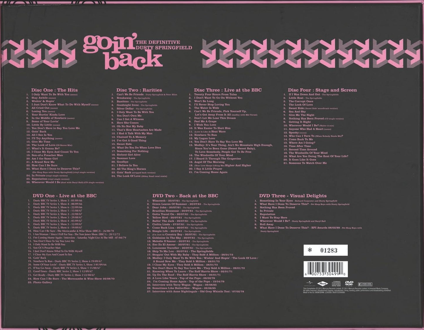 Springfield, Dusty/Goin' Back: The Definitive Dusty (4CD/3DVD Box Set)