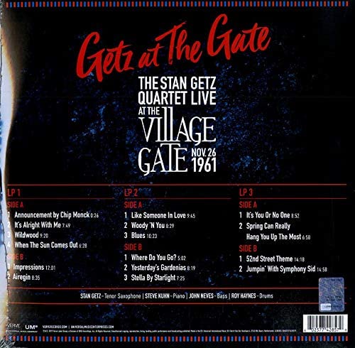 Getz, Stan/Getz at the Gate: Live 1961 (3LP)