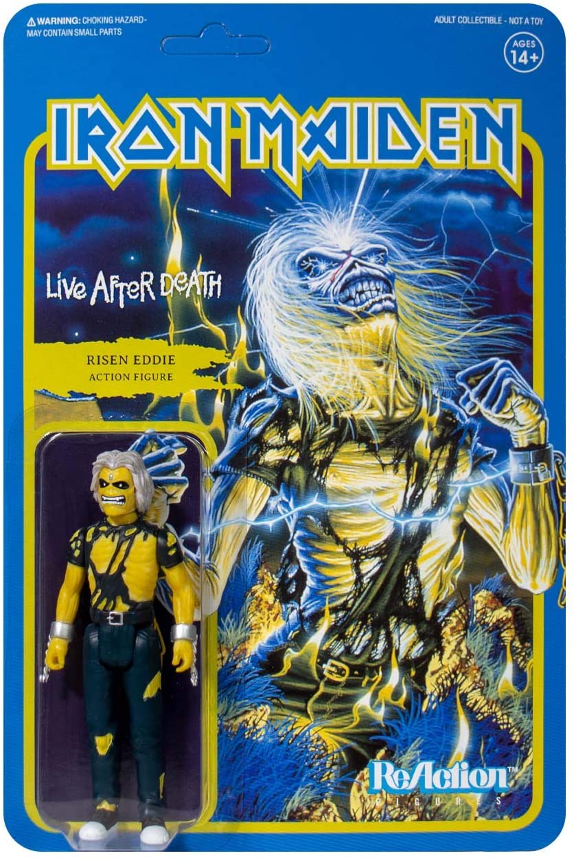 ★IRON MAIDEN★Live After Death フィギュア Iron Maiden: Life After Death - Risen Eddie ReAction Figure [Toy