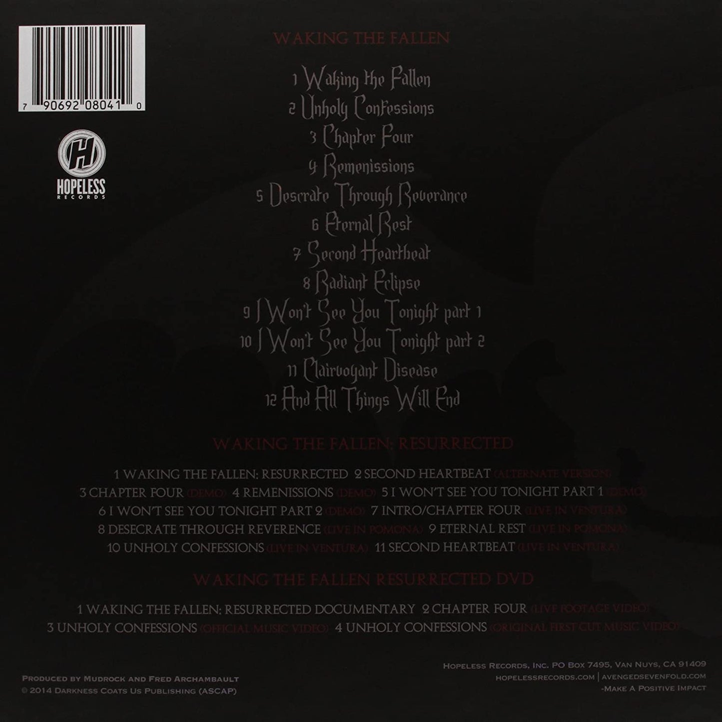 Avenged Sevenfold/Waking The Fallen: Resurrected (4LP+DVD)