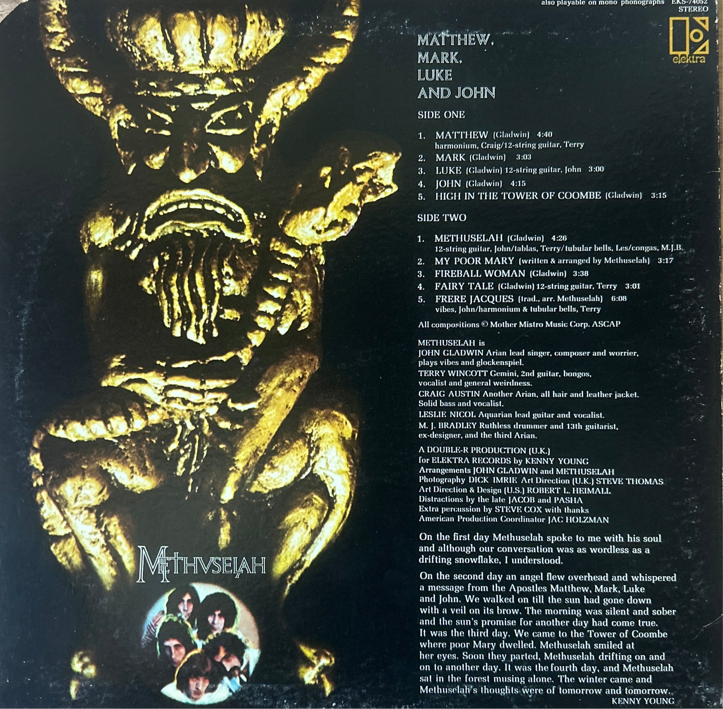 [Used LP] Methuselah / Matthew, Mark, Luke And John