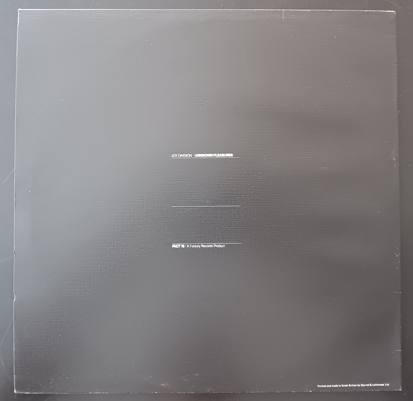 [Used LP] Joy Division / Unknown Pleasures