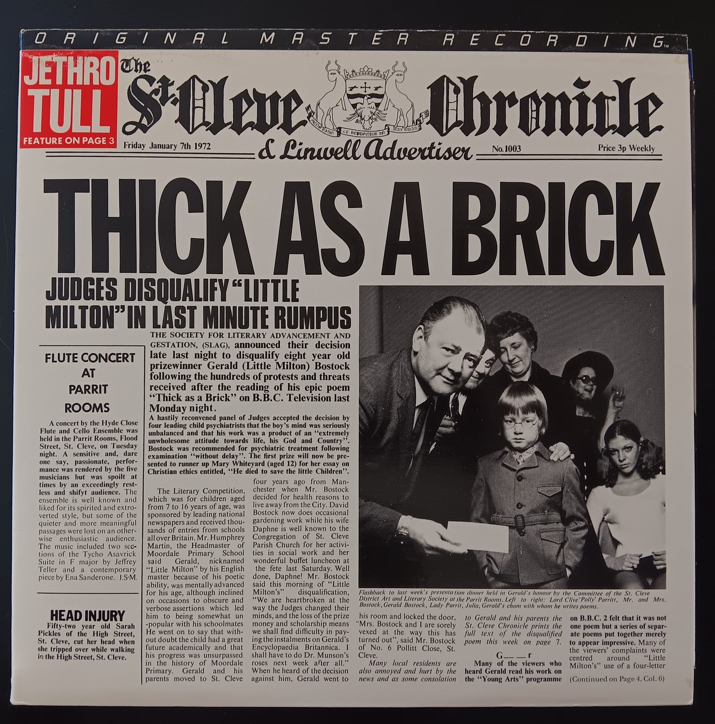 [Used LP] Jethro Tull / Thick As A Brick [MFSL]