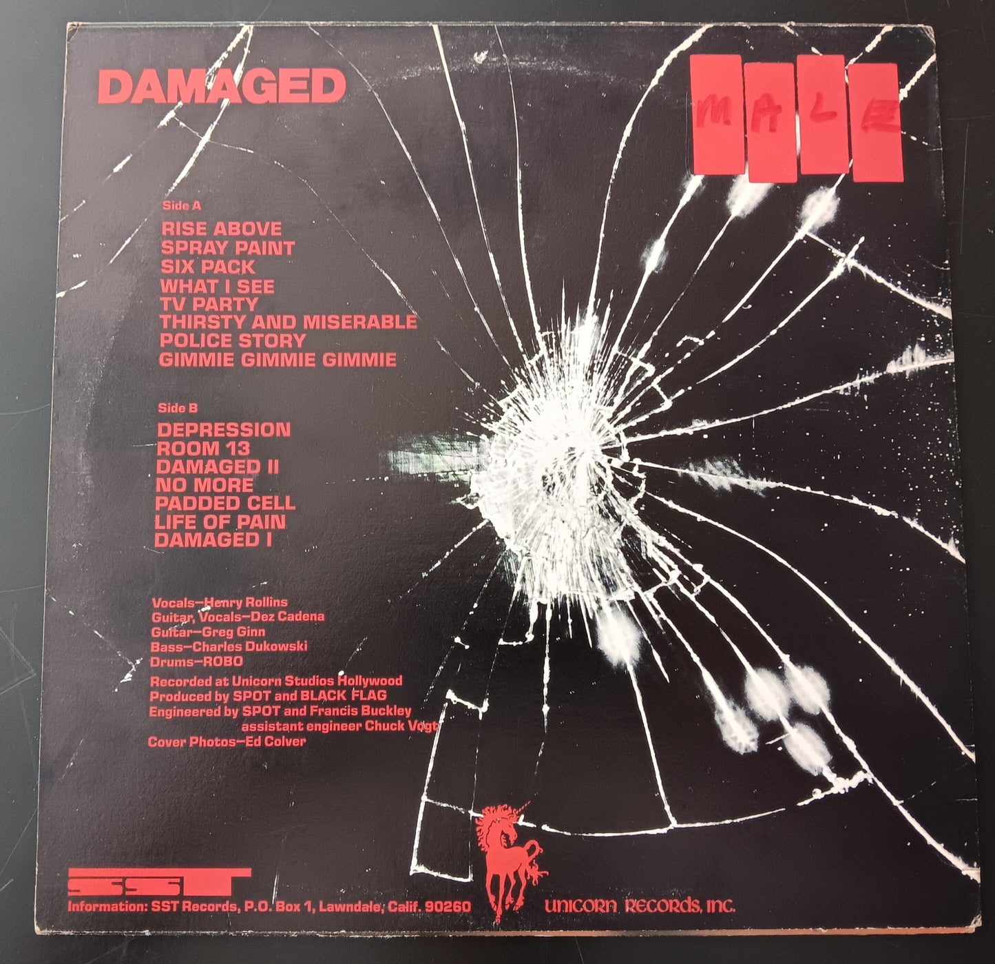 [Used LP] Black Flag / Damaged