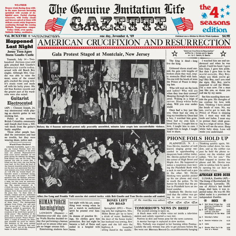 Valli, Frankie & The Four Seasons/The Genuine Imitation Life Gazette [LP]