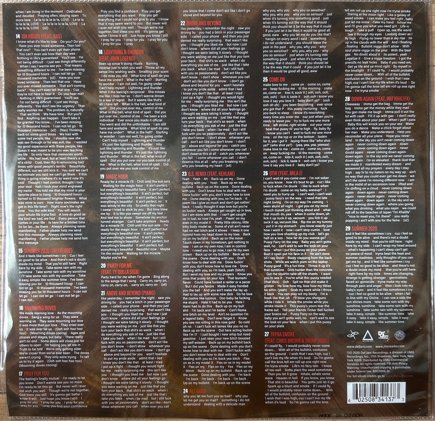 [Used LP] Aiko, Jhené  / Chilombo