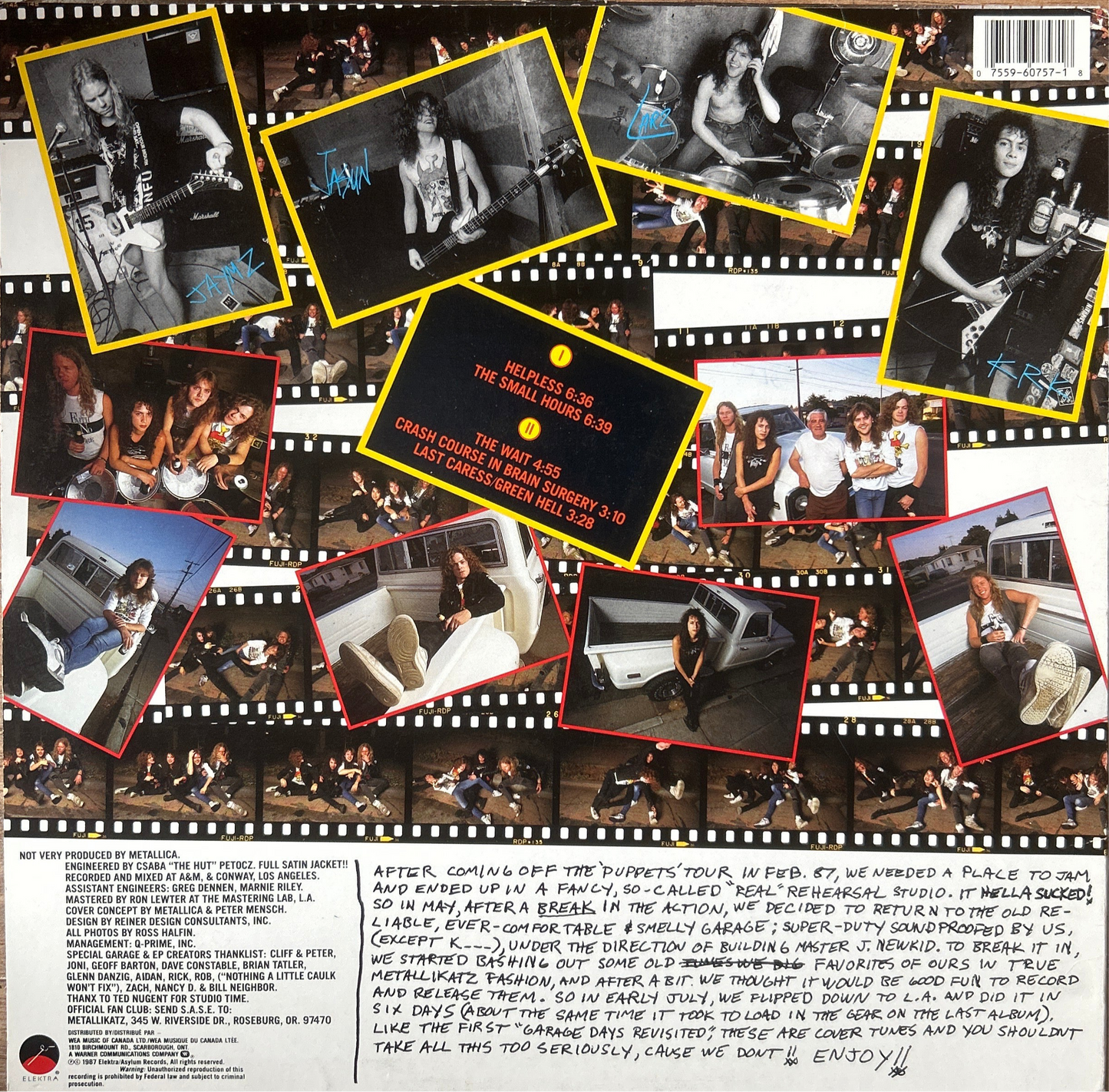 [Used LP] Metallica / The $5.98 E.P. - Garage Days Re-Revisited