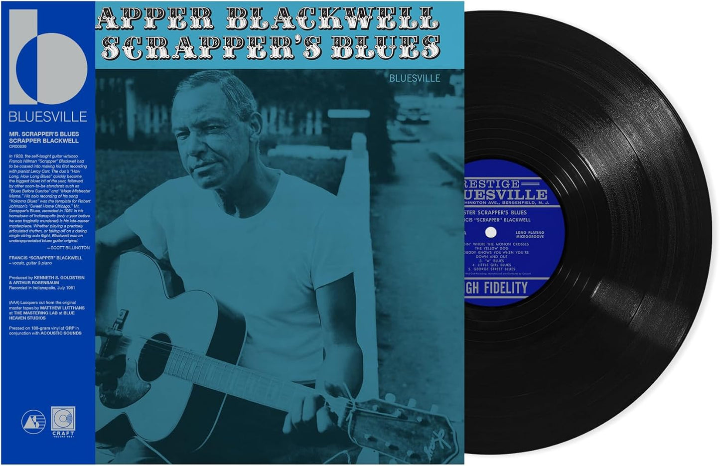 Blackwell, Scrapper/Mr Scrapper's Blues (Bluesville Acoustic Sounds Series) [LP]
