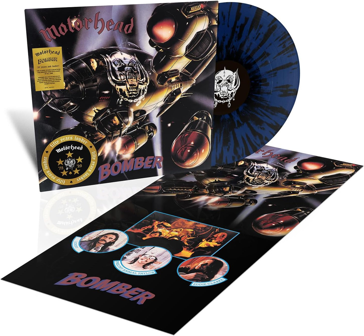 Motorhead/Bomber (50th Ann. Splatter Vinyl with Poster) [LP]