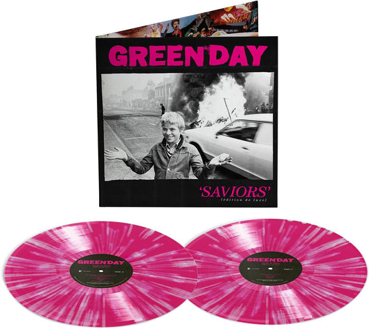 Green Day/Saviors (Deluxe Pink/White Splatter Vinyl) [LP]
