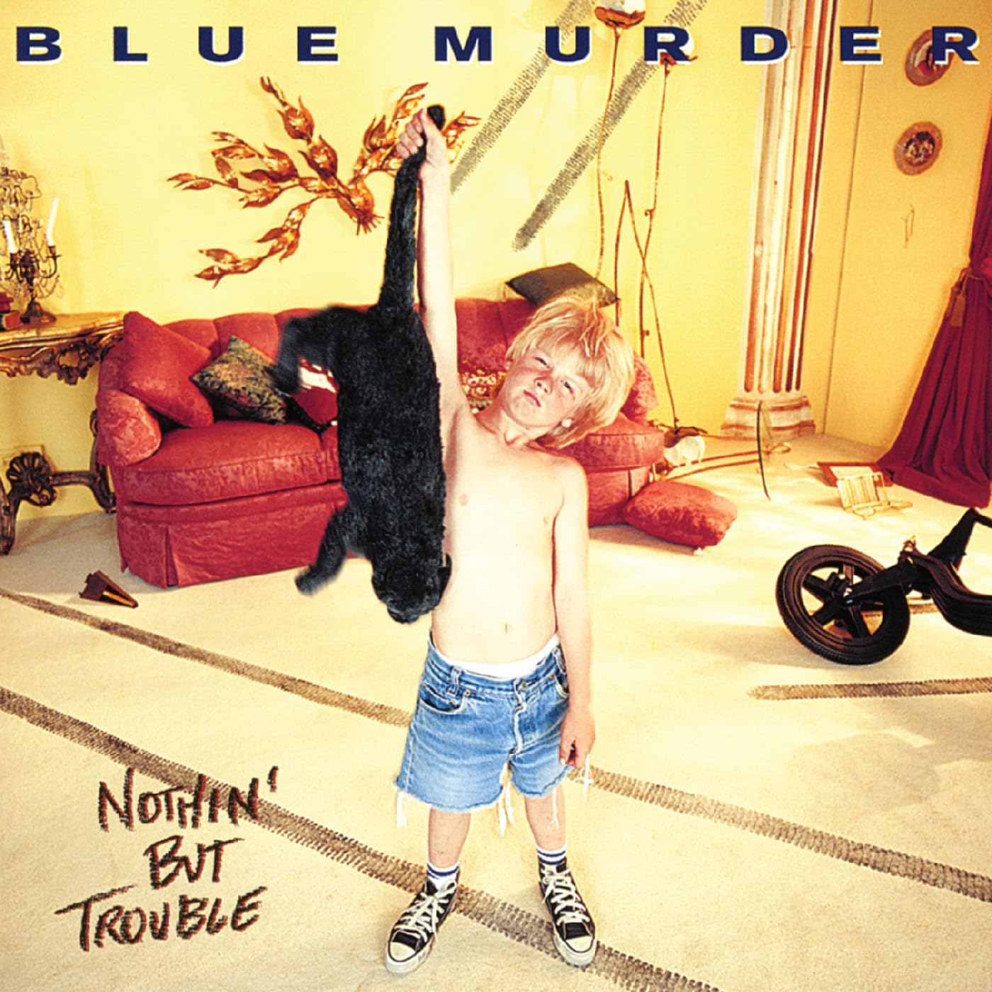 Blue Murder/Nothin' But Trouble (Blue with Black Cat Swirl Vinyl) [LP]
