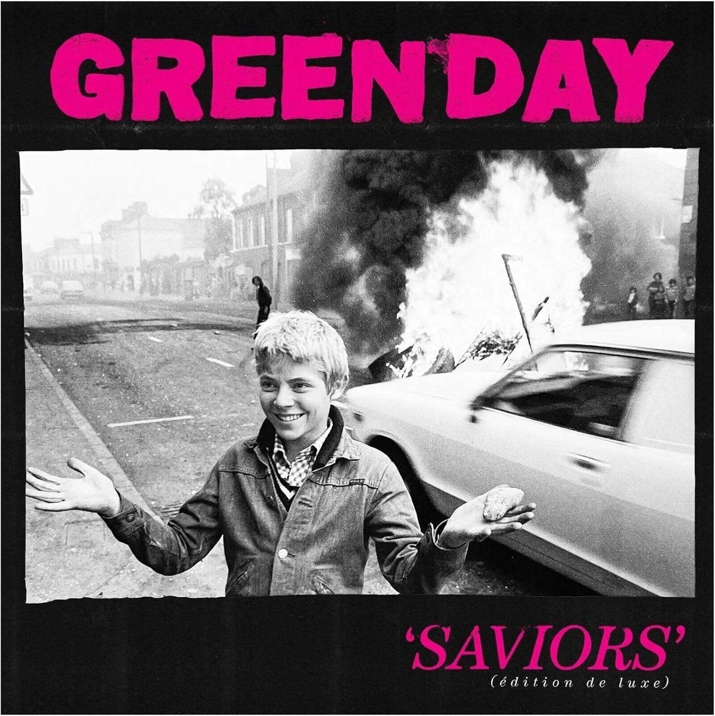 Green Day/Saviors (Indie Exclusive Clear/Pink Splatter) [LP]