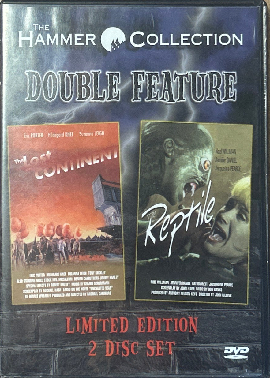 [Used DVD] The Lost Continent/Reptile Hammer Collection 2 Disc Set