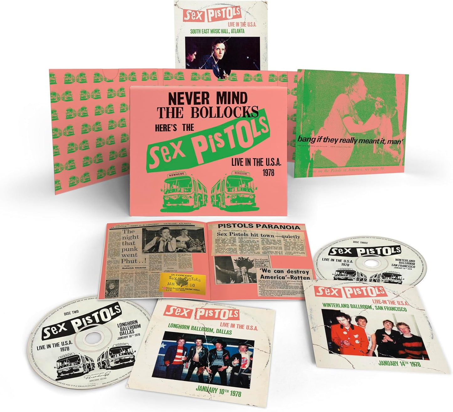 Sex Pistols, The/Live In The USA (3CD) [CD]