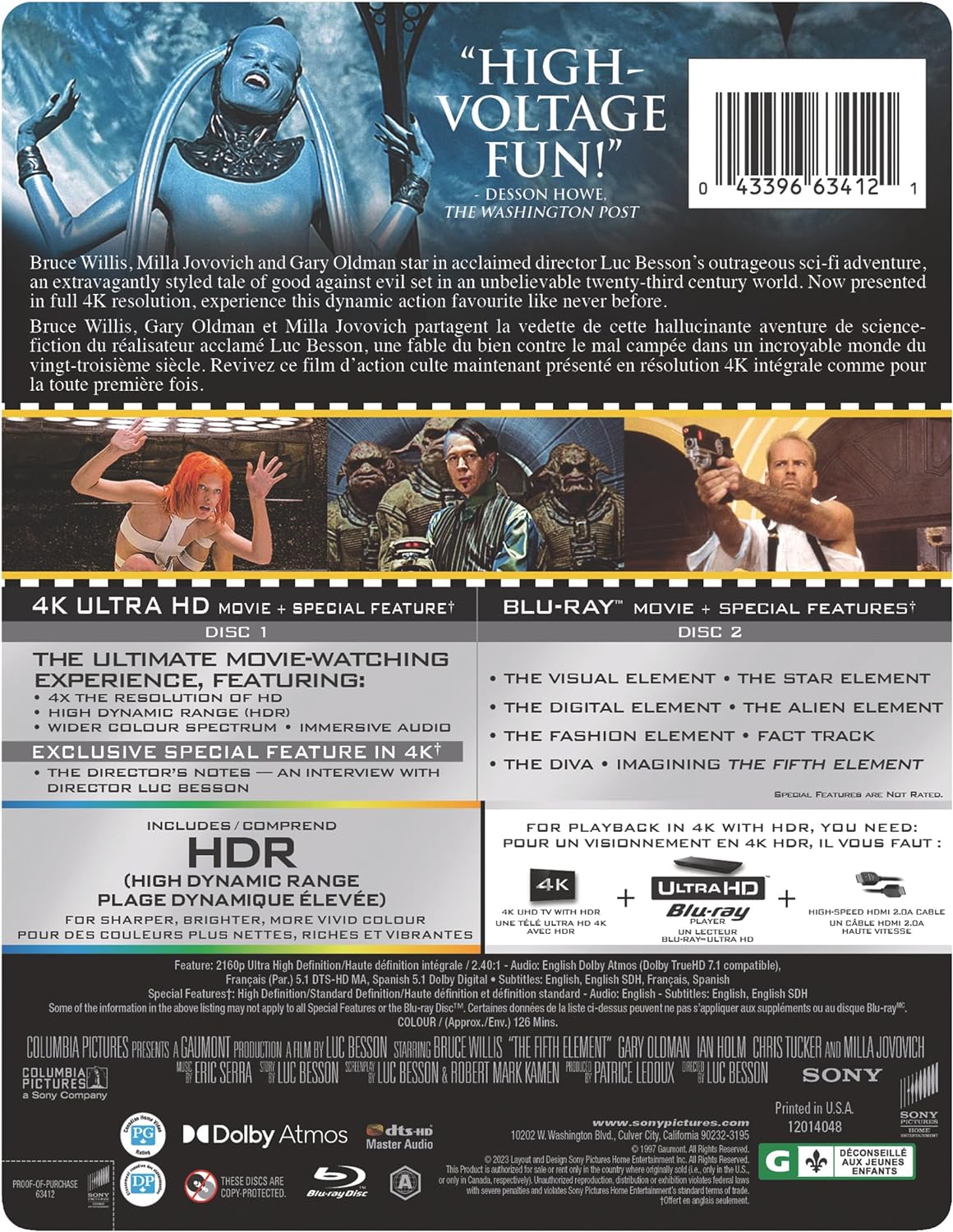 The Fifth Element (4K-UHD Steelbook) [BluRay]