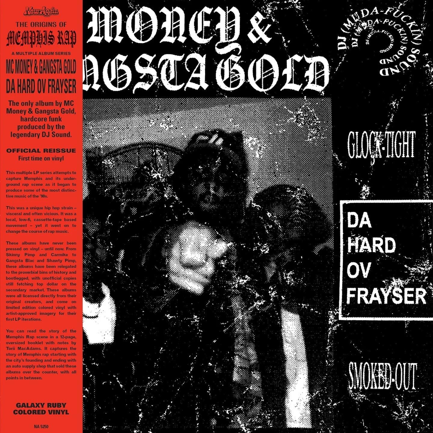 MC Money & Gangsta Gold/Da Hard Ov Frayser (Origins of Memphis Rap Series, Galaxy Ruby Vinyl) [LP]