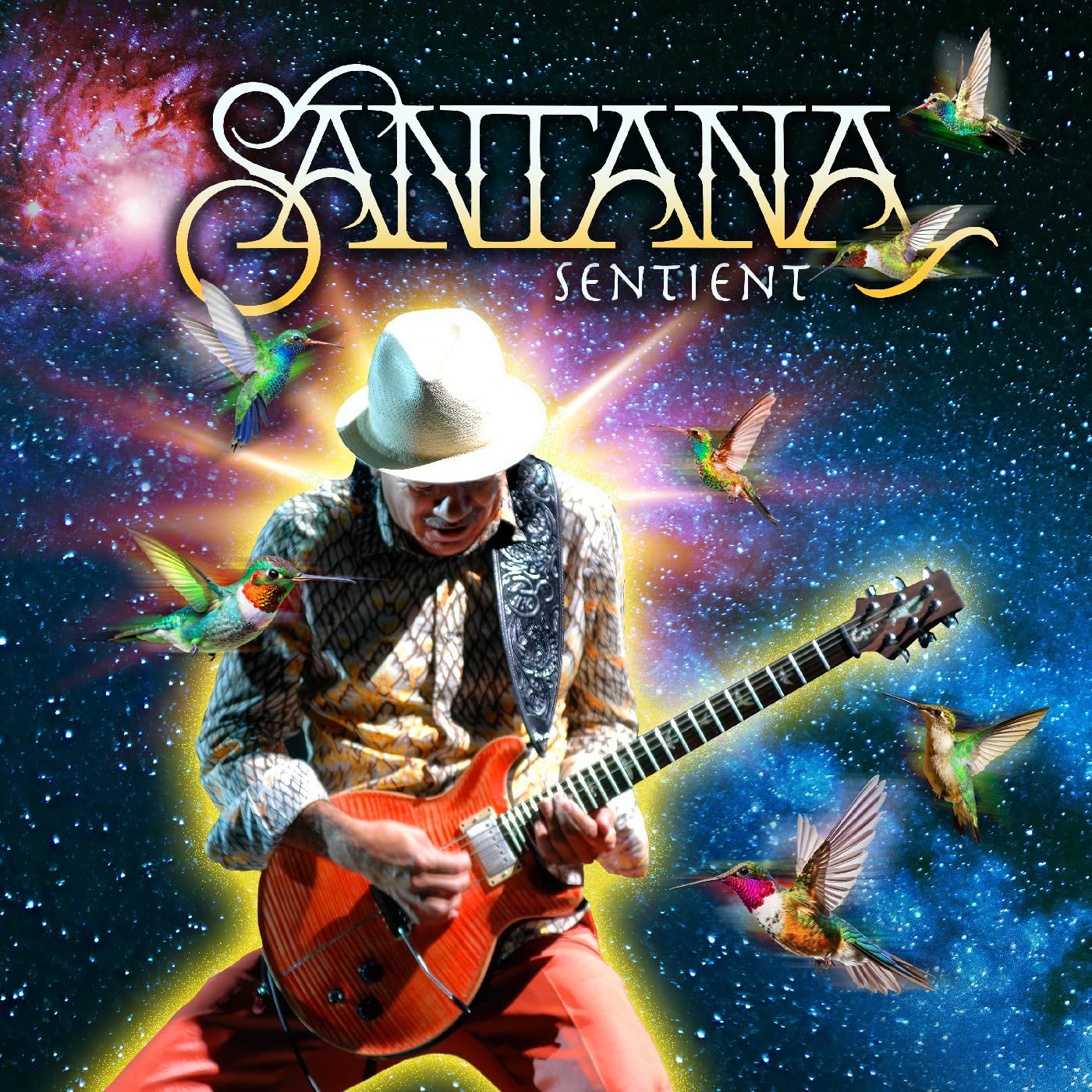 Santana/Sentient (Indie Exclusive, Clear With Orange & Pur [LP]