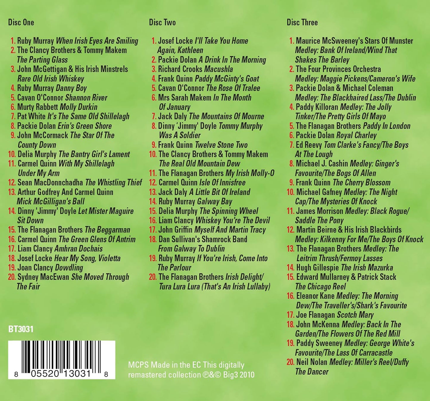 Various Artists/The Absolutely Essential Irish Collection (3CD) [CD]