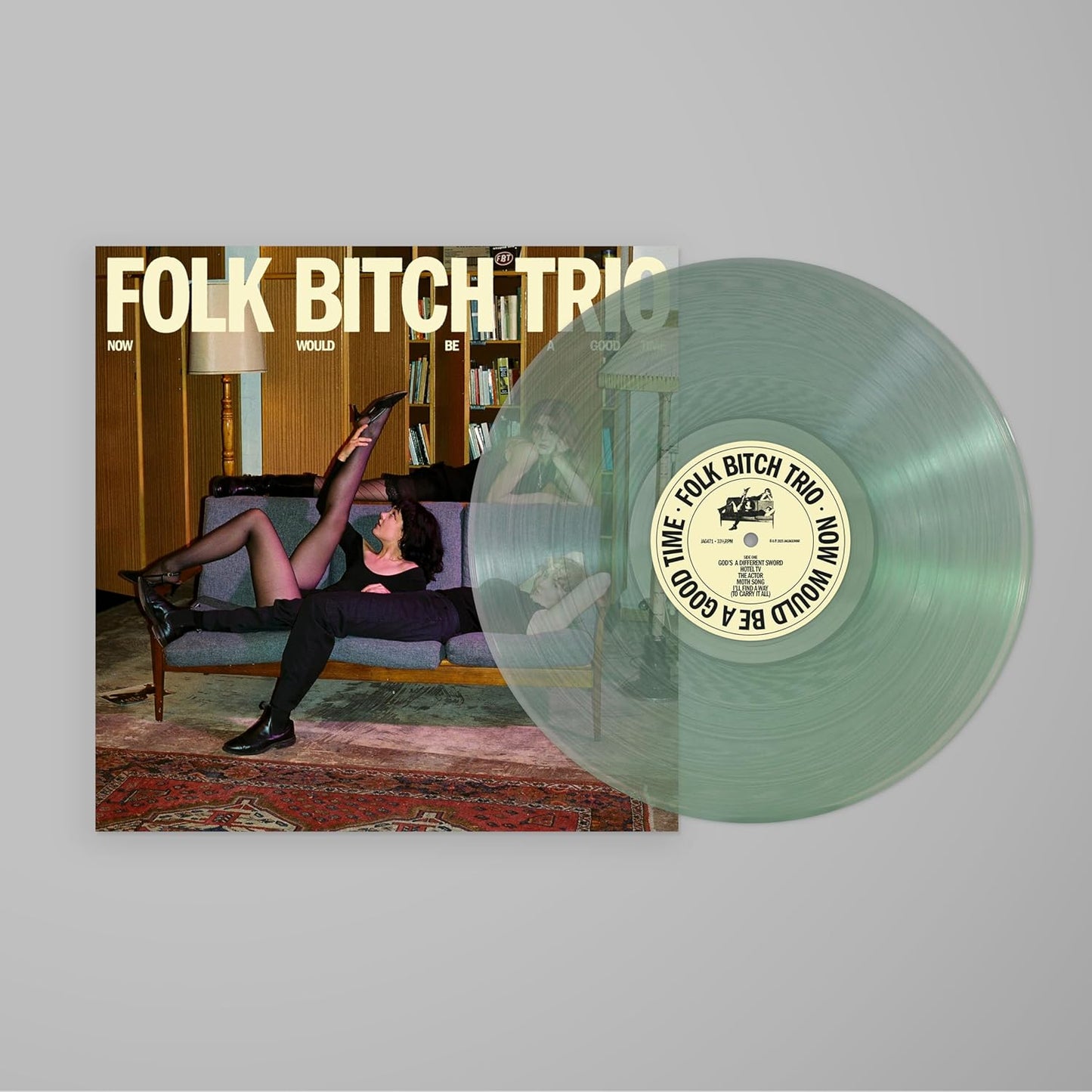 Folk Bitch Trio/Now Would Be A Good Time (Coke Bottle Clear Vinyl) [LP]