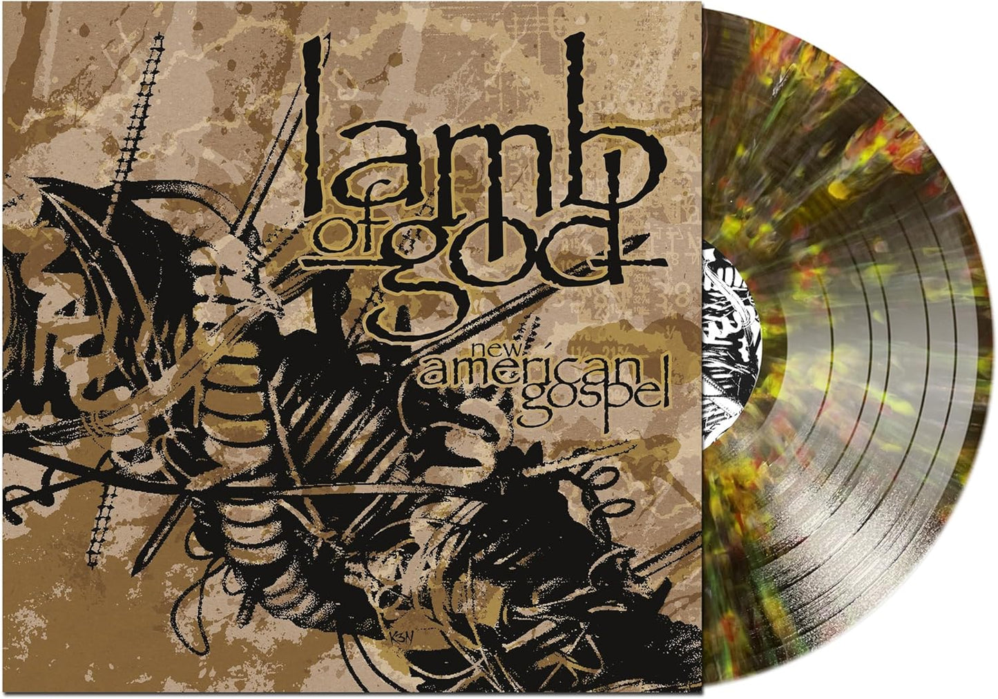Lamb Of God/New American Gospel (Clear Black With White & Gold Vinyl) [LP]