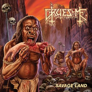 Gruesome/Savage Land (Bone White and Blood Edition) [LP]