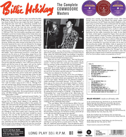 Holiday, Billie/Complete Commodore Masters [LP]