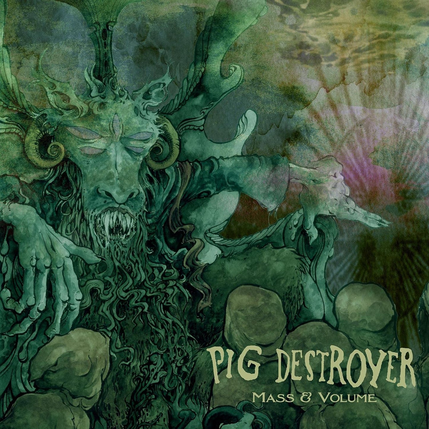 Pig Destroyer/Mass & Volume (Christmas Tree Marble Vinyl) [LP]