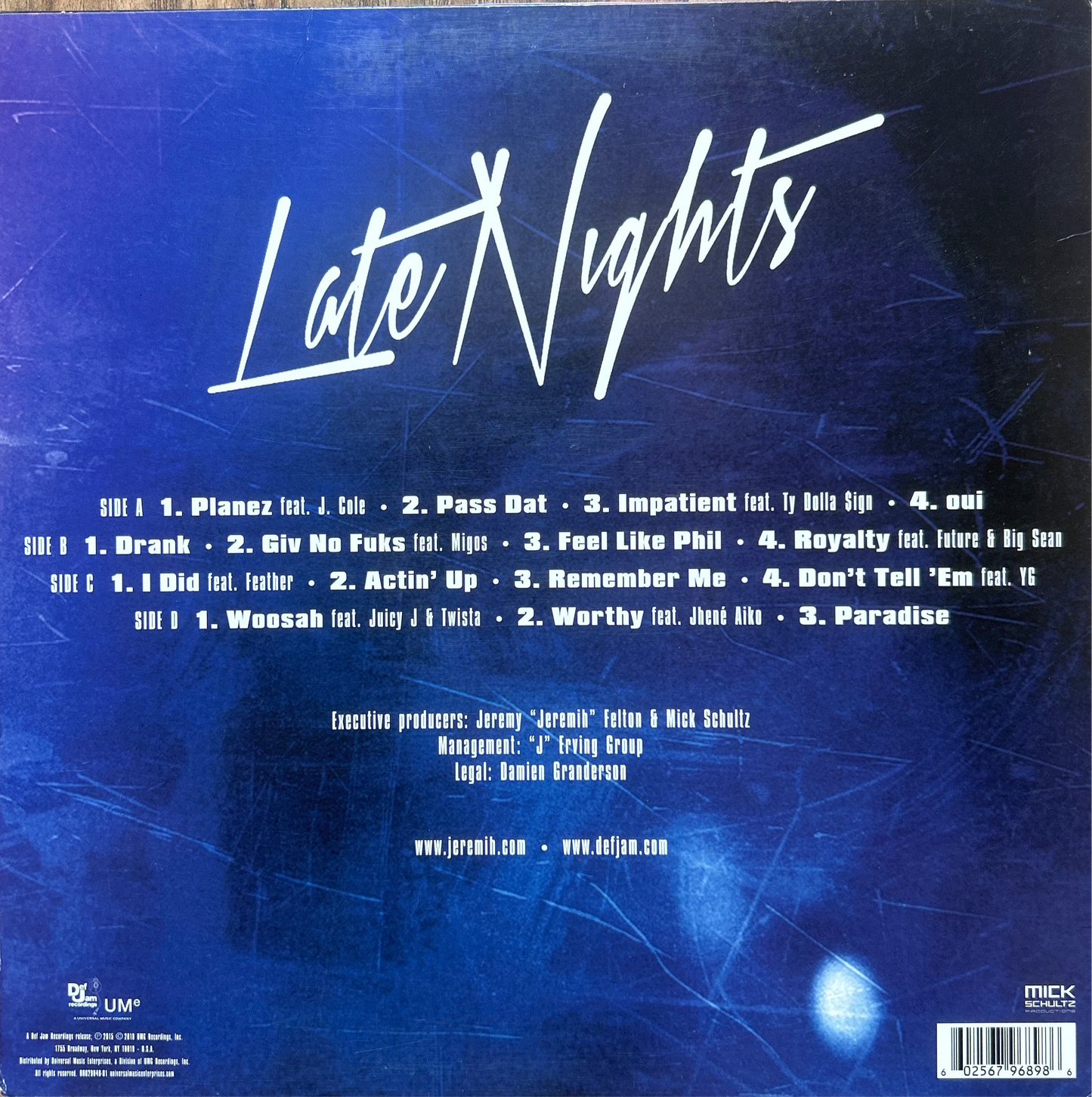 [Used LP] Jeremih / Late Nights: The Album
