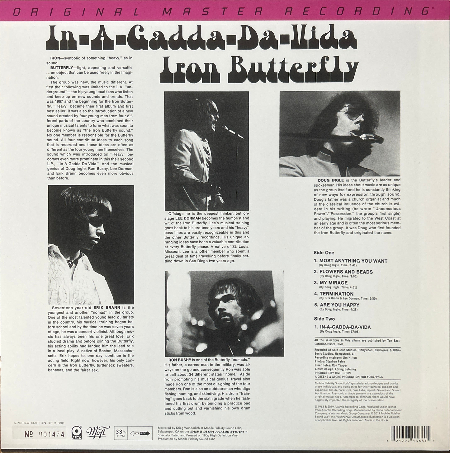 [Used LP] Iron Butterfly / In-A-Gadda-Da-Vida
