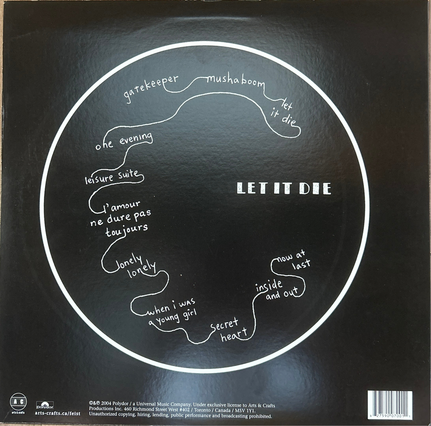 [Used LP] Feist / Let It Die