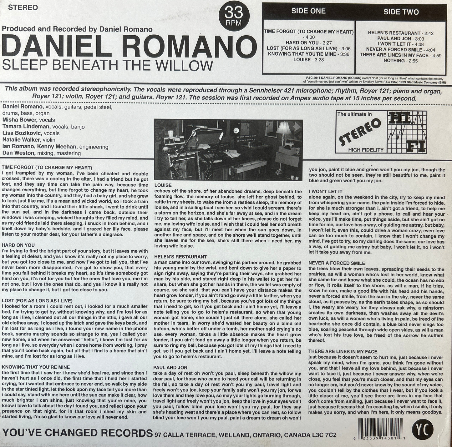 [Used LP] Romano, Daniel / Sleep Beneath The Willow