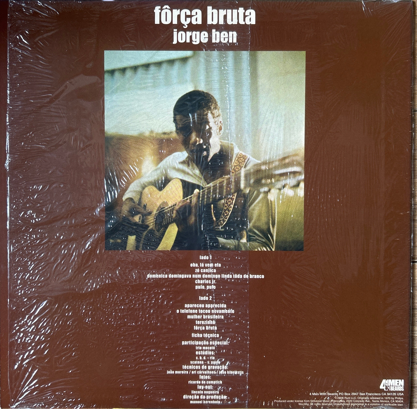 [Used LP] Ben, Jorge / Fôrça Bruta