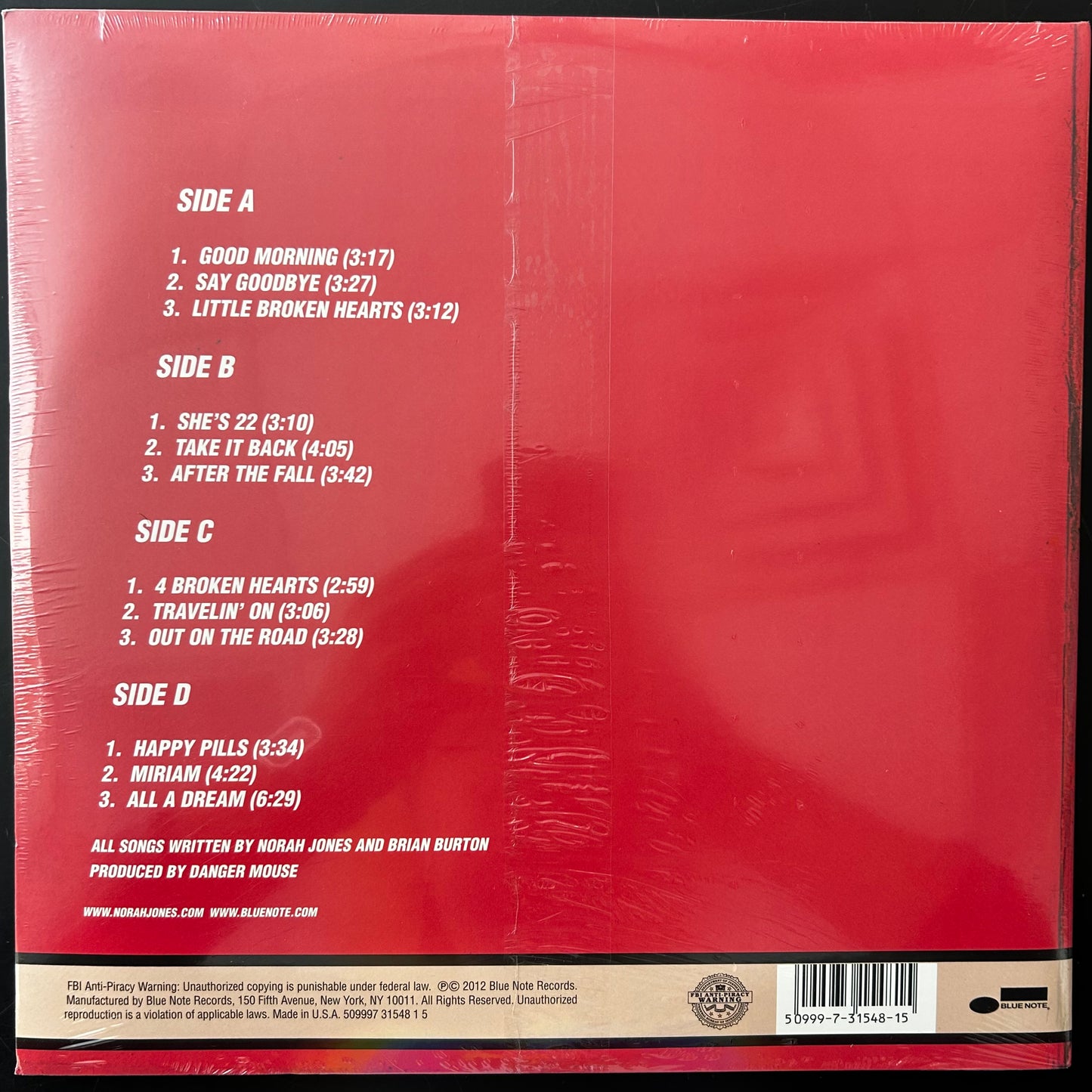 [Used LP] Jones, Norah / ...Little Broken Hearts