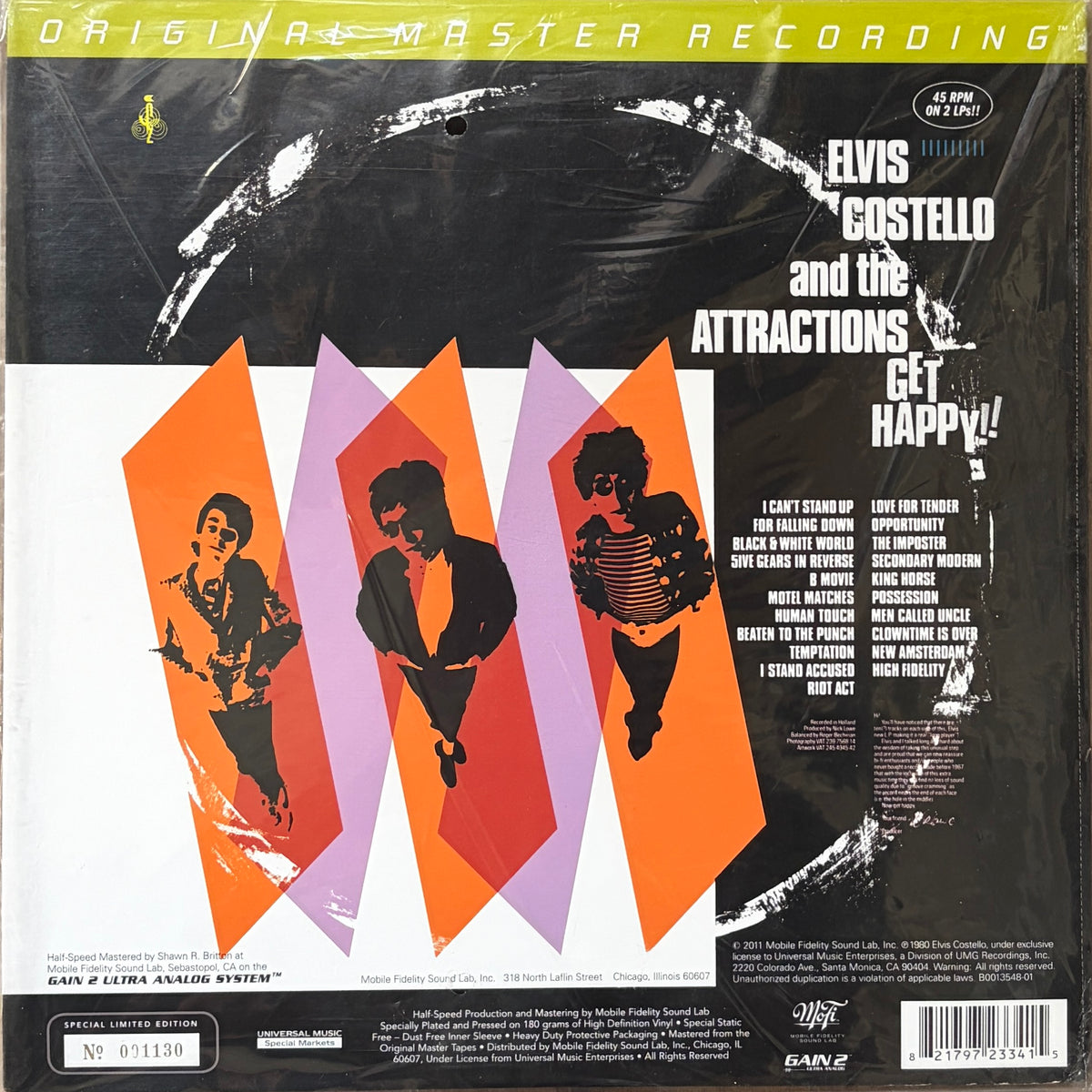 [Used LP] Costello, Elvis & The Attractions / Get Happy!!