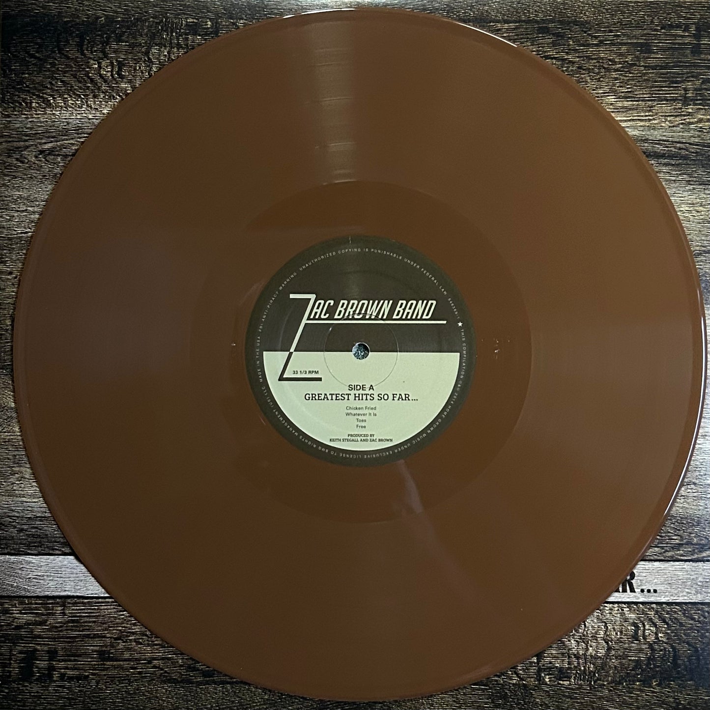 [Used LP] Zac Brown Band  / Greatest Hits So Far…