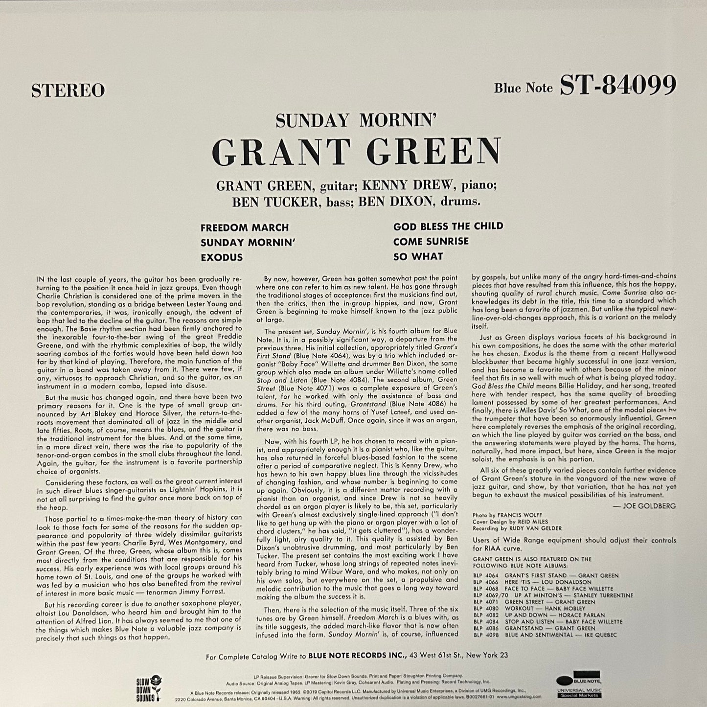 [Used LP] Green, Grant / Sunday Mornin'