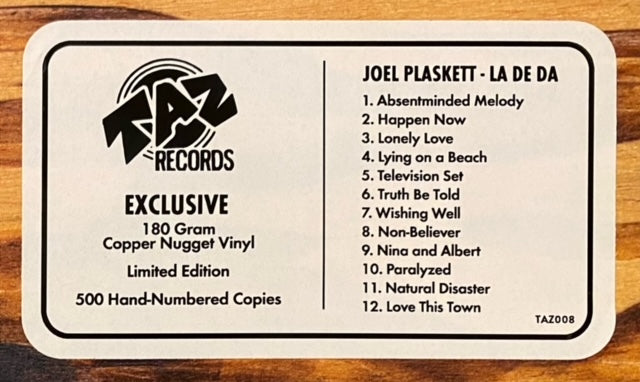 Plaskett, Joel/La De Da (Copper Nugget Vinyl) [LP]