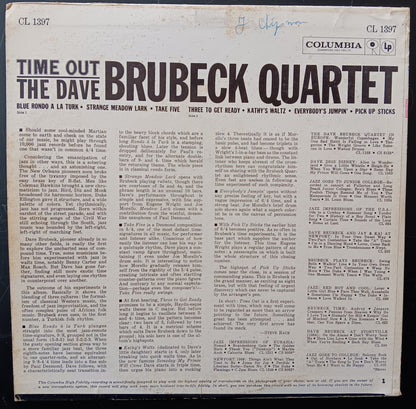 [Used LP] Dave Brubeck Quartet, The / Time Out