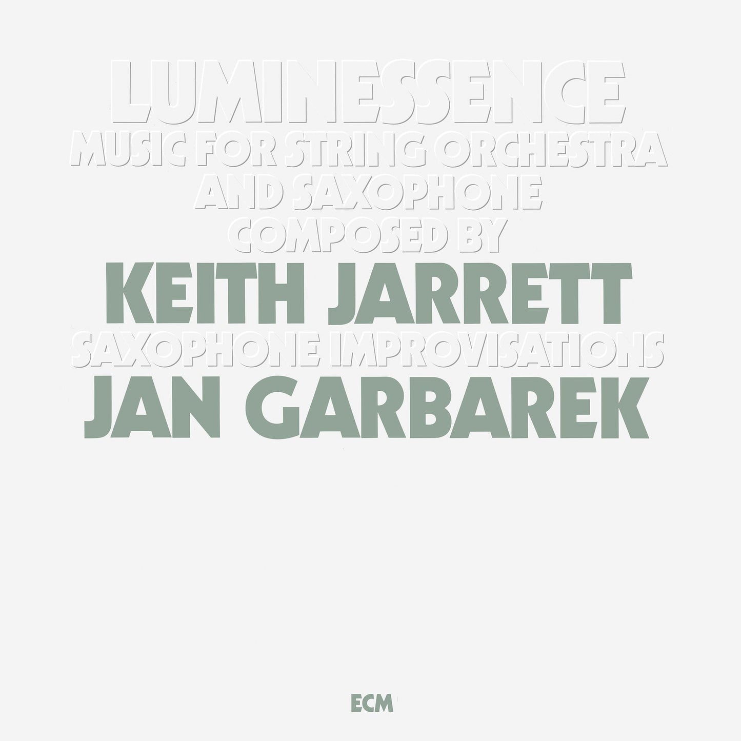 Jarrett, Keith/Garbarek, Jan/Luminessence [LP]