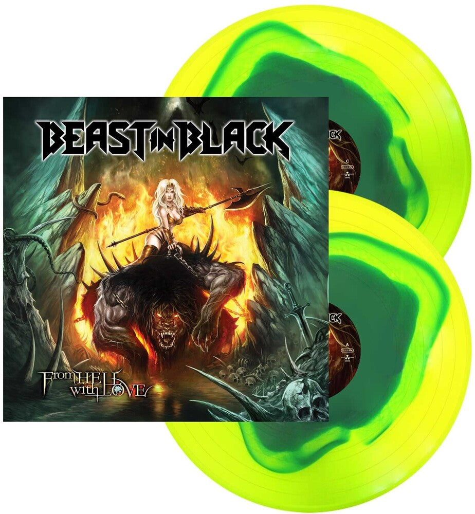 Beast In Black/From Hell With Love (Blue in Yellow Swirl Vinyl) [LP]