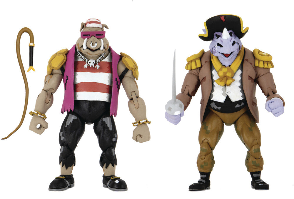 NECA/TMNT: Turtles In Time - Pirate Bebop & Pirate Rocksteady (Neca 7")