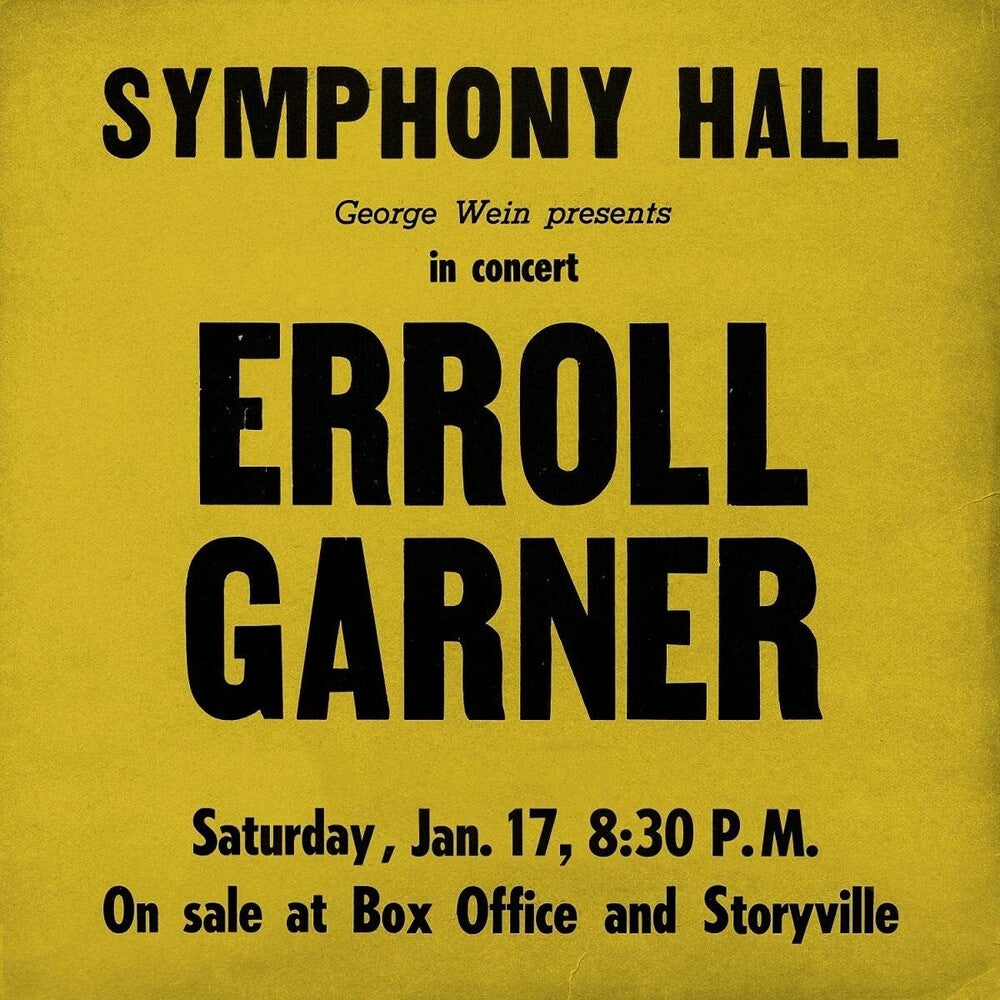 Garner, Erroll/Symphony Hall Concert [LP]