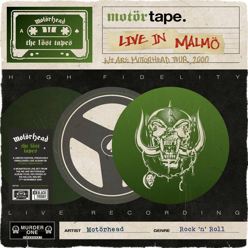 Motorhead/The Lost Tapes Vol. 3: Live In Malmo 2000 (Green Vinyl) [LP]