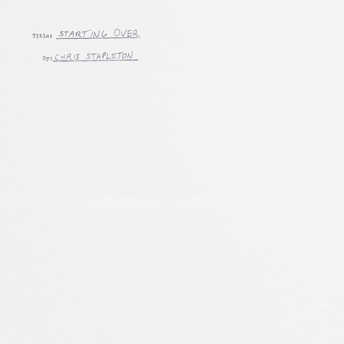 Stapleton, Chris/Starting Over [CD]