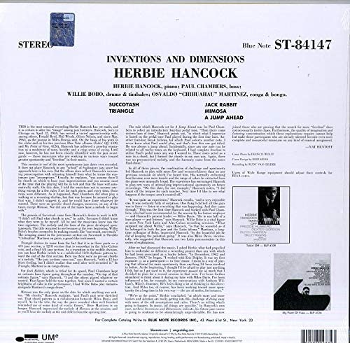 Hancock, Herbie/Inventions & Dimensions (Blue Note 80 Series) [LP]