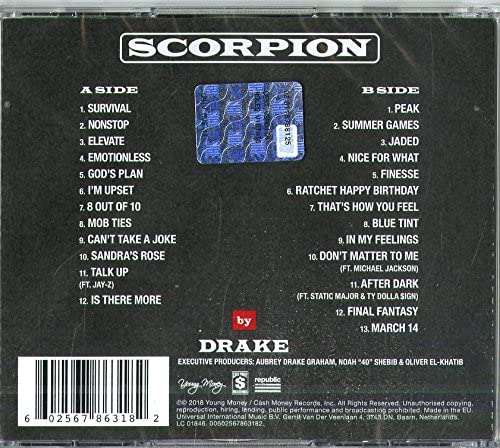 Drake/Scorpion [CD]