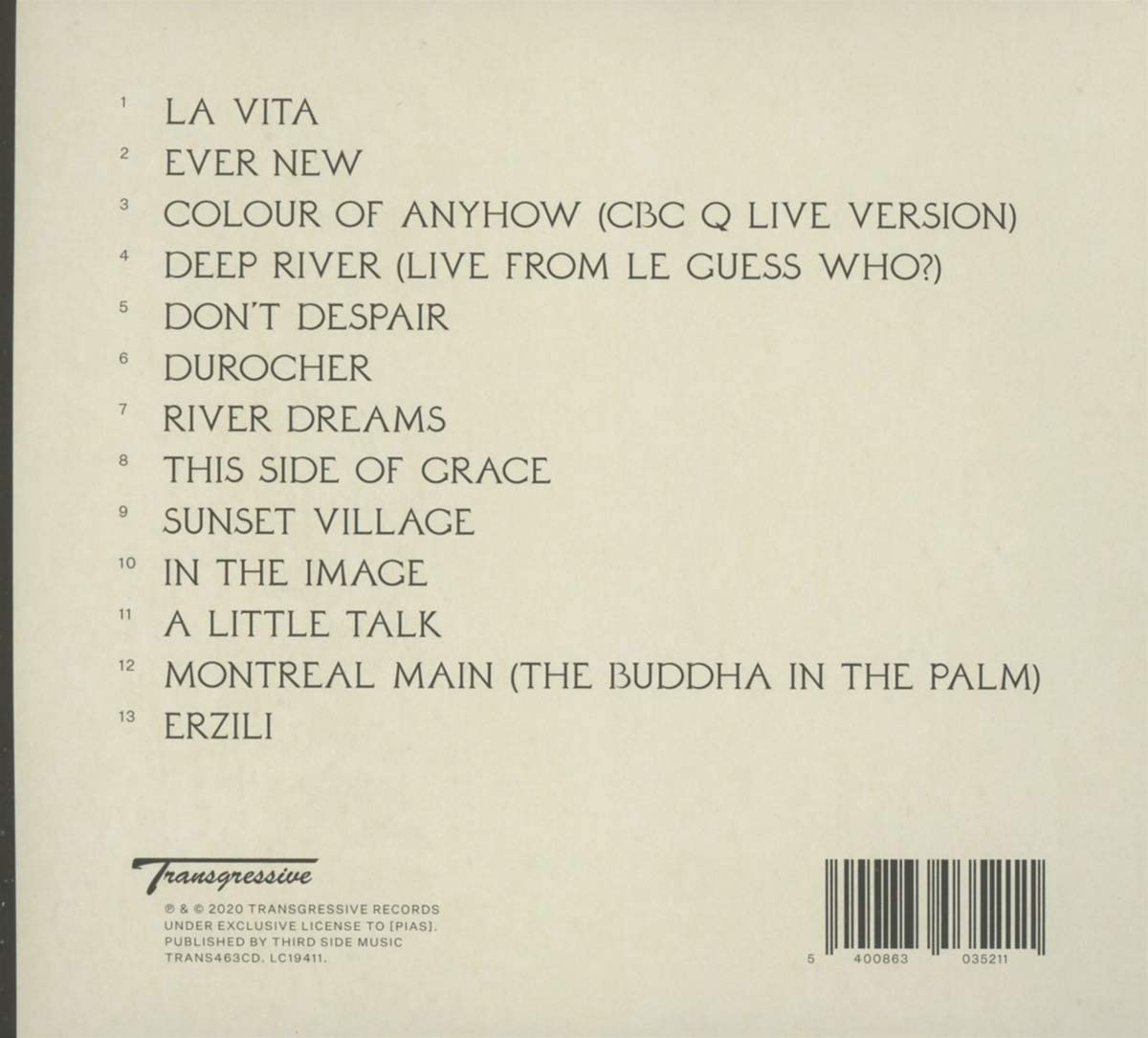 Glenn-Copeland, Beverly/Transmissions: The Music Of Beverly Glenn-Copeland [CD]