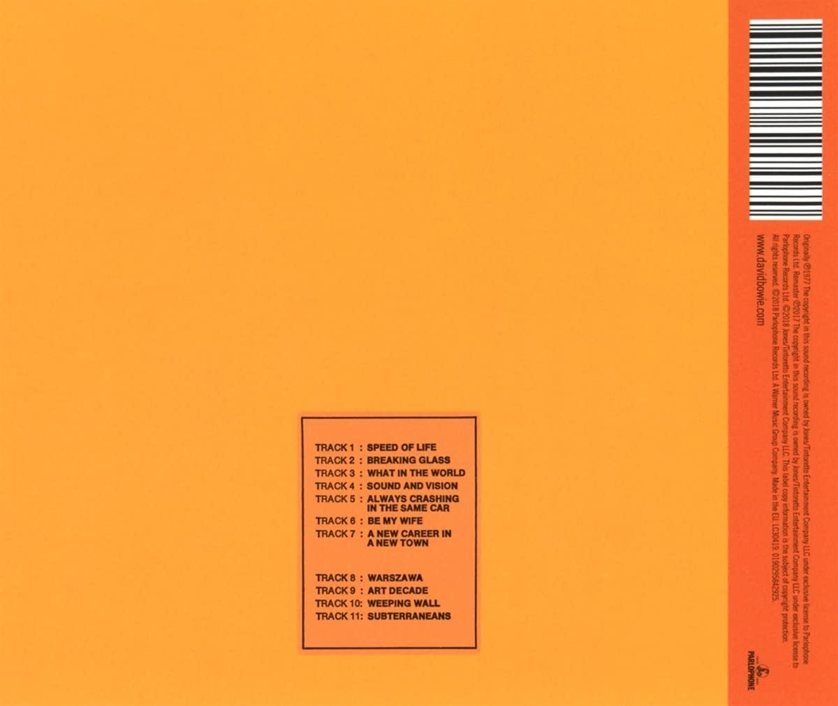 Bowie, David/Low [CD]