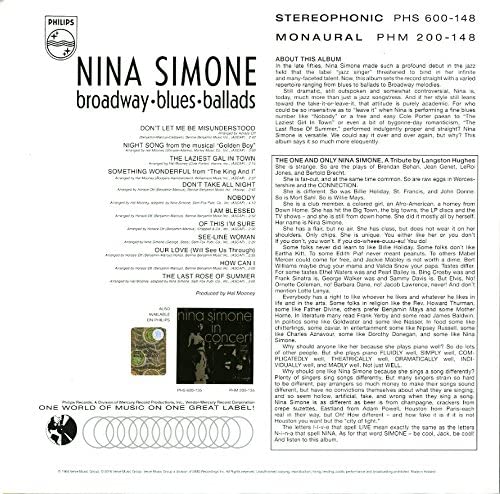Simone, Nina/Broadway, Blues, And Ballads [LP]