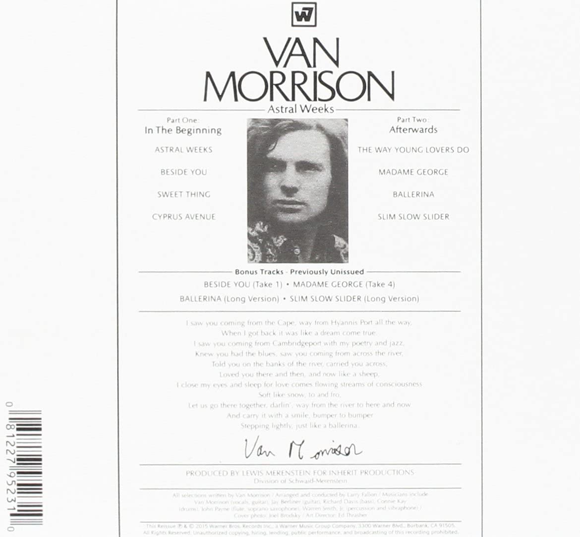 Morrison, Van/Astral Weeks [CD]
